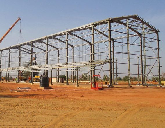 karma gold mine steel structure erection