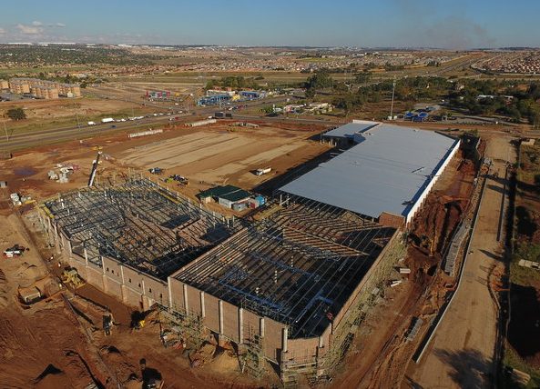 Mall@55 Centurion steel structure construction